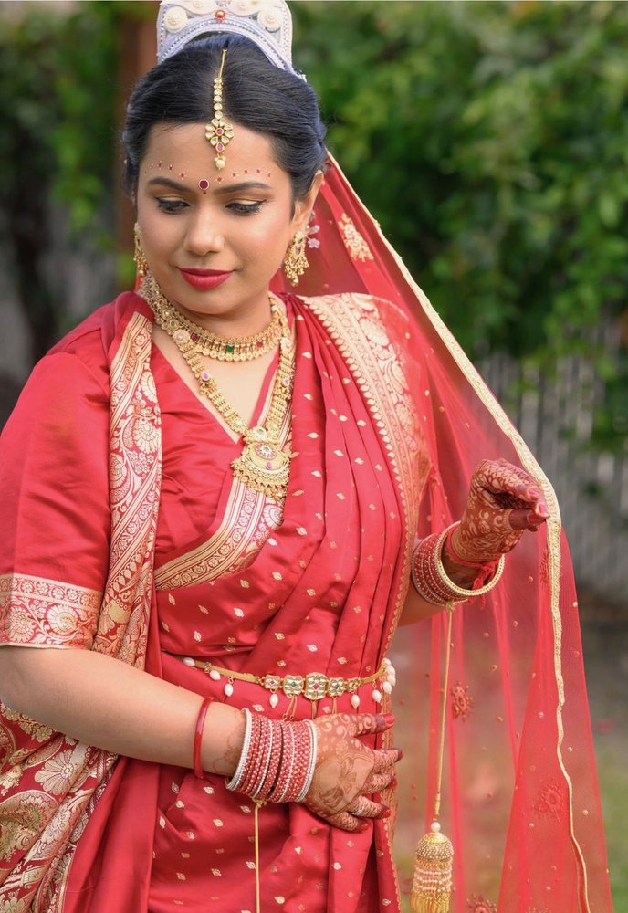 Bridal saree makeup by Anu Singh
