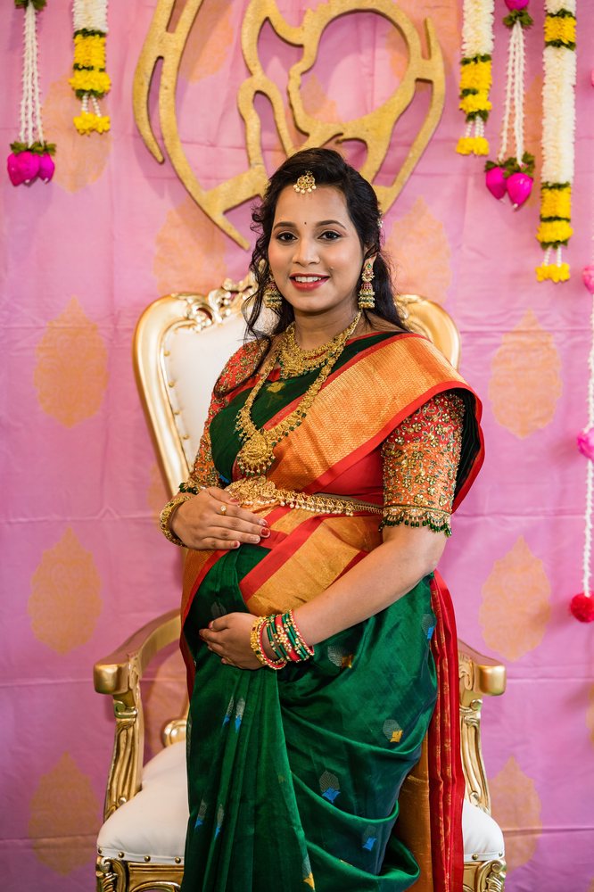 Festive occasion makeup and saree styling